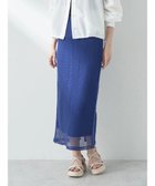 【アースミュージックアンドエコロジー/earth music&ecology】のラインメッシュスカート Blue|ID: prp329100004511139 ipo3291000000034276309