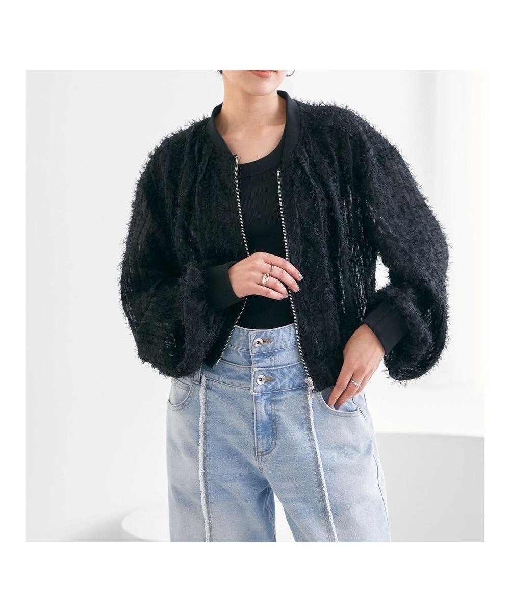 【イェッカ ヴェッカ/YECCA VECCA】のフェザーシアーZIPブルゾン インテリア・キッズ・メンズ・レディースファッション・服の通販 founy(ファニー) 　ファッション　Fashion　レディースファッション　WOMEN　アウター　Coat Outerwear　ジャケット　Jackets　ブルゾン　Blouson/Jackets　ショート　Short　ジャケット　Jacket　バランス　Balance　ブルゾン　Blouson　ポケット　Pocket　夏　Summer　春　Spring　S/S・春夏　Ss・Spring/Summer　Black|ID: prp329100004511236 ipo3291000000032330787