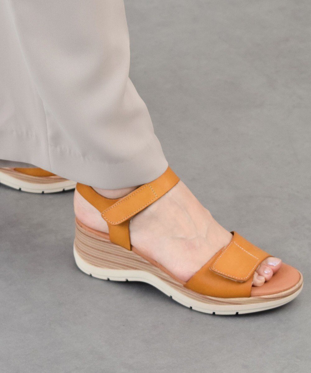 【インター ショシュール/INTER-CHAUSSURES】の【Marila】ラウンドトウウエッジソールサンダル インテリア・キッズ・メンズ・レディースファッション・服の通販 founy(ファニー) 　ファッション　Fashion　レディースファッション　WOMEN　インソール　Insole　春　Spring　クッション　Cushion　サンダル　Sandals　シンプル　Simple　S/S・春夏　Ss・Spring/Summer　夏　Summer　イエロー|ID: prp329100004511459 ipo3291000000032193162