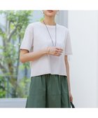【23区/NIJYUSANKU】の【速乾性/汗じみ防止】半袖 クロップド IT Tシャツ ベージュ系|ID: prp329100004511472 ipo3291000000031995057