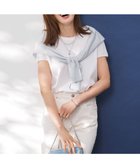 【23区/NIJYUSANKU】の【汗じみ防止/速乾性】フレンチスリーブ IT Tシャツ ホワイト系|ID:prp329100004511474