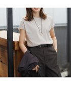 【23区/NIJYUSANKU】の【汗じみ防止/速乾性】フレンチスリーブ IT Tシャツ ベージュ系|ID:prp329100004511474