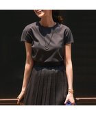 【23区/NIJYUSANKU】の【汗じみ防止/速乾性】フレンチスリーブ IT Tシャツ ダークブラウン系|ID:prp329100004511474