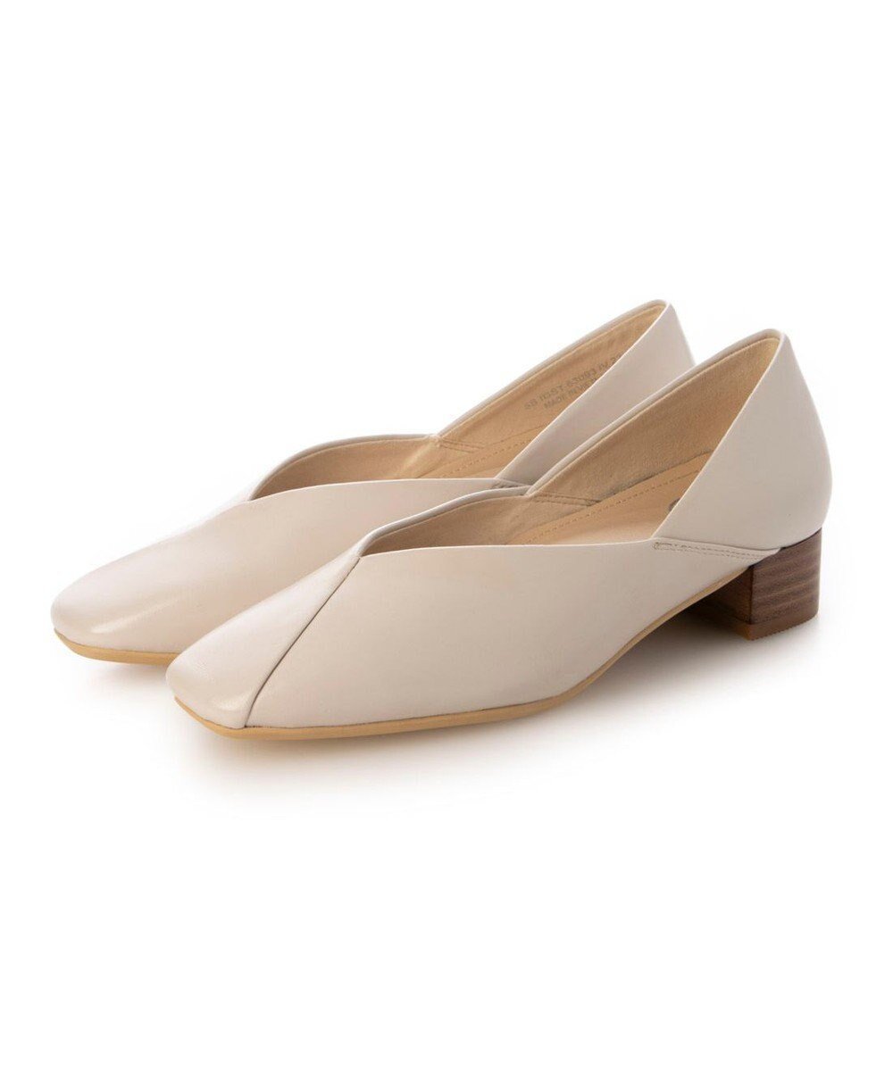 【イング/ing】のing 切替えデザインローヒールパンプス インテリア・キッズ・メンズ・レディースファッション・服の通販 founy(ファニー) 　ファッション　Fashion　レディースファッション　Fashion for Women　カッティング　Cutting Detail　シューズ　Shoes, Footwear　シンプル　Simple, Minimal　トレンド　Trend, Trending Now　バランス　Balance, Style Balance　ベーシック　Basic, Essential　旅行　Travel　エレガント 上品　Elegant　ビジネス 仕事 通勤　Business / Work / Commuting　アイボリー|ID: prp329100004511477 ipo3291000000036255409