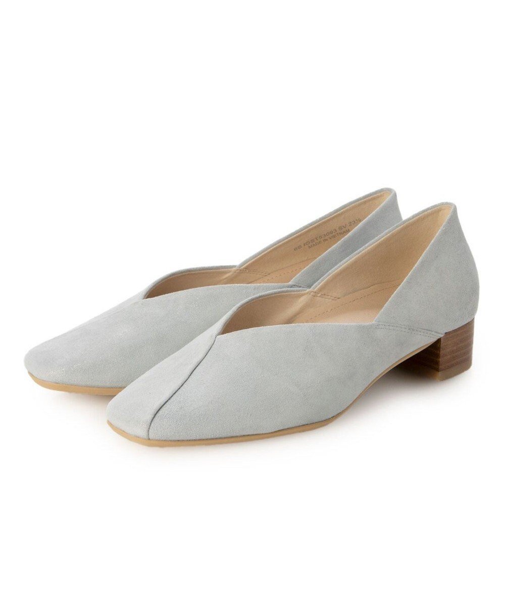 【イング/ing】のing 切替えデザインローヒールパンプス インテリア・キッズ・メンズ・レディースファッション・服の通販 founy(ファニー) 　ファッション　Fashion　レディースファッション　Fashion for Women　カッティング　Cutting Detail　シューズ　Shoes, Footwear　シンプル　Simple, Minimal　トレンド　Trend, Trending Now　バランス　Balance, Style Balance　ベーシック　Basic, Essential　旅行　Travel　エレガント 上品　Elegant　ビジネス 仕事 通勤　Business / Work / Commuting　シルバー|ID: prp329100004511477 ipo3291000000036255410