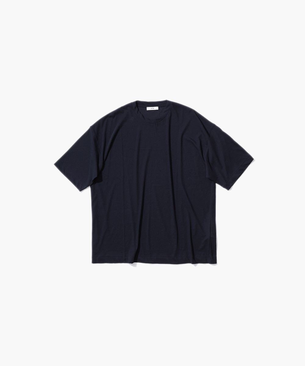 【エイトン/ATON】の50/- ORGANIC FRESCA オーバーサイズTシャツ インテリア・キッズ・メンズ・レディースファッション・服の通販 founy(ファニー) 　ファッション　Fashion　レディースファッション　Fashion for Women　トップス・カットソー　Cut & Sew Tops　シャツ・ブラウス・オフィスカジュアル　Elegant Blouses & Button-Ups　ロングTシャツ・Tシャツ　Longline T-Shirts & Tees　カットソー・ベーシックTシャツ　Cut-and-Sewn Tops / Stretch Tees & Basics　インド　Indian Textile　オーガニック　Organic Cotton　春　Spring　カットソー　Cut and Sewn Top　スタンダード　Standard, Basic　ドレープ　Drape, Draping Fabric　定番　Standard, Basic Item　ボトム　Bottoms, Lower Wear　メンズ　Men's, Menswear　S/S・春夏　SS, Spring/Summer, Warm Season　夏　Summer　NAVY|ID: prp329100004511522 ipo3291000000033091048
