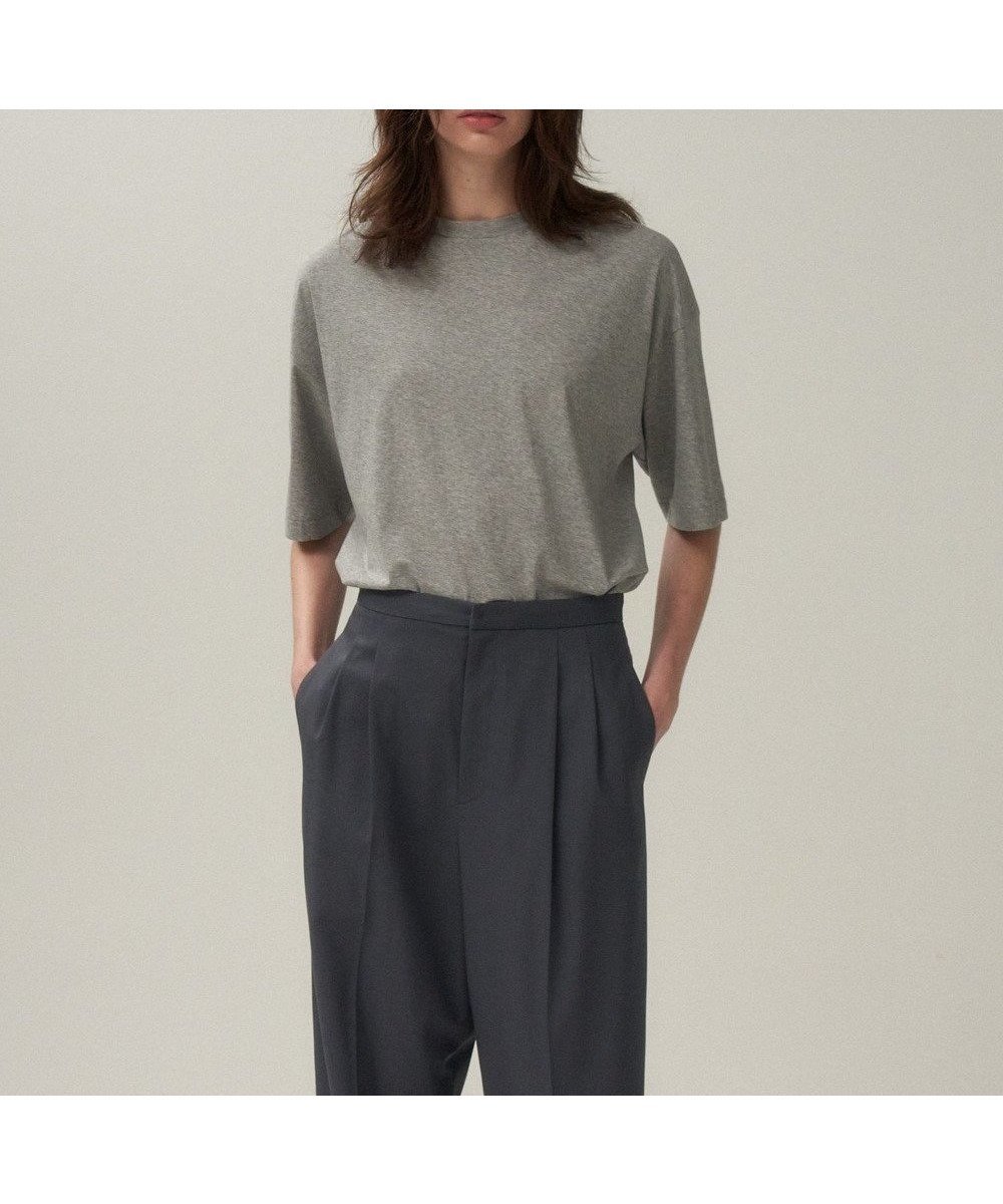 【エイトン/ATON】の50/- ORGANIC FRESCA オーバーサイズTシャツ インテリア・キッズ・メンズ・レディースファッション・服の通販 founy(ファニー) 　ファッション　Fashion　レディースファッション　Fashion for Women　トップス・カットソー　Cut & Sew Tops　シャツ・ブラウス・オフィスカジュアル　Elegant Blouses & Button-Ups　ロングTシャツ・Tシャツ　Longline T-Shirts & Tees　カットソー・ベーシックTシャツ　Cut-and-Sewn Tops / Stretch Tees & Basics　インド　Indian Textile　オーガニック　Organic Cotton　春　Spring　カットソー　Cut and Sewn Top　スタンダード　Standard, Basic　ドレープ　Drape, Draping Fabric　定番　Standard, Basic Item　ボトム　Bottoms, Lower Wear　メンズ　Men's, Menswear　S/S・春夏　SS, Spring/Summer, Warm Season　夏　Summer　TOP GRAY|ID: prp329100004511522 ipo3291000000033091049
