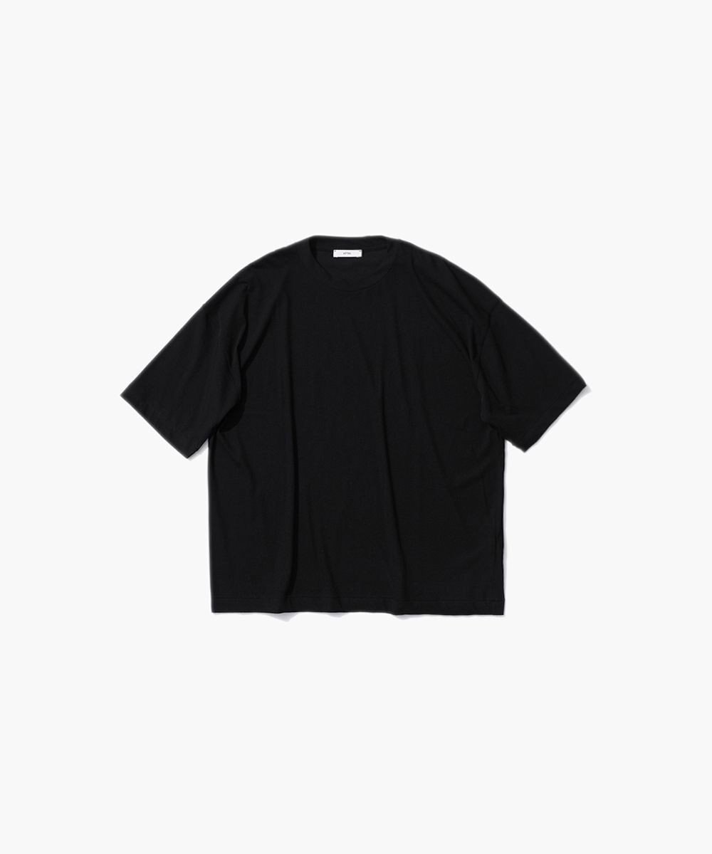 【エイトン/ATON】の50/- ORGANIC FRESCA オーバーサイズTシャツ インテリア・キッズ・メンズ・レディースファッション・服の通販 founy(ファニー) 　ファッション　Fashion　レディースファッション　Fashion for Women　トップス・カットソー　Cut & Sew Tops　シャツ・ブラウス・オフィスカジュアル　Elegant Blouses & Button-Ups　ロングTシャツ・Tシャツ　Longline T-Shirts & Tees　カットソー・ベーシックTシャツ　Cut-and-Sewn Tops / Stretch Tees & Basics　インド　Indian Textile　オーガニック　Organic Cotton　春　Spring　カットソー　Cut and Sewn Top　スタンダード　Standard, Basic　ドレープ　Drape, Draping Fabric　定番　Standard, Basic Item　ボトム　Bottoms, Lower Wear　メンズ　Men's, Menswear　S/S・春夏　SS, Spring/Summer, Warm Season　夏　Summer　BLACK|ID: prp329100004511522 ipo3291000000033091050