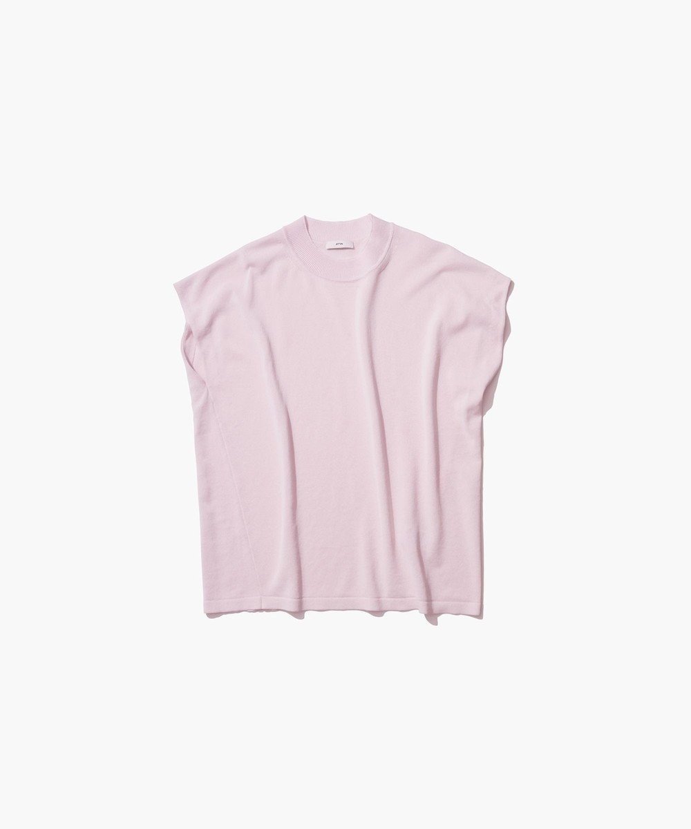 【エイトン/ATON】のWASHI KNIT モックネックベスト インテリア・キッズ・メンズ・レディースファッション・服の通販 founy(ファニー) 　ファッション　Fashion　レディースファッション　Fashion for Women　アウター　Coat / Outerwear Collection　トップス・カットソー　Cut & Sew Tops　ニット　Knit Tops & Sweaters　ベスト&ジレ / 重ね着スタイル　Vests & Gilets　セットアップ　Set-Up, Coordinated Outfit　セーター　Sweater, Knitwear　タンク　Tank Top, Sleeveless Top　ボトム　Bottoms, Lower Wear　リネン　Linen, Linen Fabric　レギュラー　Regular, Standard Fit　夏　Summer　春　Spring　S/S・春夏　SS, Spring/Summer, Warm Season　PINK|ID: prp329100004511529 ipo3291000000033167827