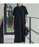 【アイシービー/iCB】の【接触冷感・UVカット・洗える】RENUソフトタイプライター バンドカラーワンピース 人気、トレンドファッション・服の通販 founy(ファニー) ファッション Fashion レディースファッション Fashion for Women ワンピース Dresses 春 Spring 洗える Machine Washable タイプライター Typewriter Fabric, Crisp Cotton S/S・春夏 SS, Spring/Summer, Warm Season おすすめ Recommended / Our Picks 夏 Summer 2025年 2025 2025春夏・S/S Spring/Summer 2025 SS25 thumbnail ブラック×ブルー系|ID: prp329100004511537 ipo3291000000033640354