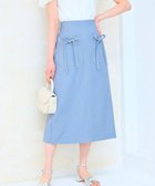 【フェルゥ/Feroux】の【洗える】リボンポケット付きIライン スカート ブルー系|ID: prp329100004511544 ipo3291000000031867843