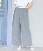 【フェルゥ/Feroux】の【洗える】マーベルトデザイン セミワイドパンツ ブルー系|ID: prp329100004511548 ipo3291000000032429610