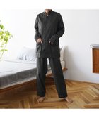 【京和晒綿紗/KYO WAZARASHI MENSYA】の【紗栄子さん愛用パジャマの色違い/UNISEX】ガーゼパジャマ 2重合わせ 草木染め【すみくろ】 すみくろ|ID: prp329100004513545 ipo3291000000031888822