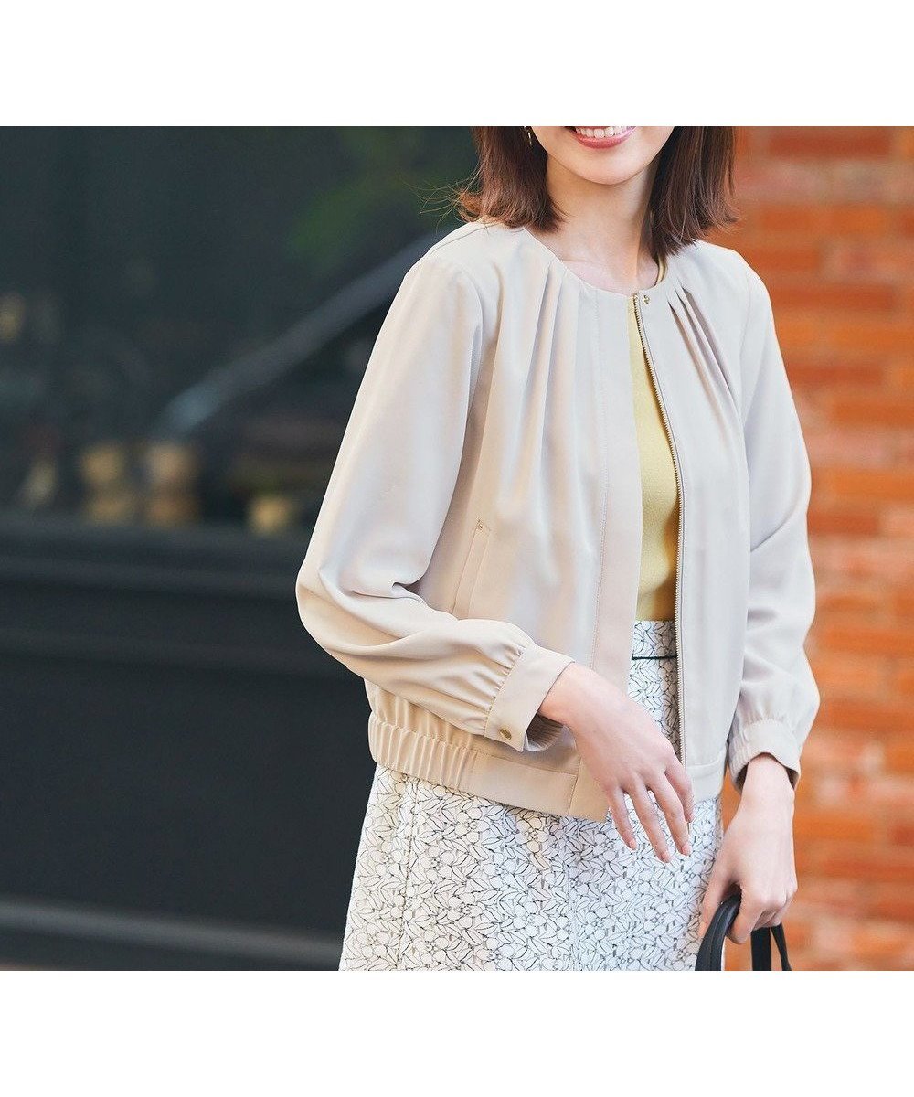 【エニィ スィス/any SiS】の【洗える】スプリング ブルゾン インテリア・キッズ・メンズ・レディースファッション・服の通販 founy(ファニー) 　ファッション　Fashion　レディースファッション　WOMEN　アウター　Coat Outerwear　ジャケット　Jackets　ブルゾン　Blouson/Jackets　ショート　Short　ジャケット　Jacket　ストレッチ　Stretch　スプリング　Spring　フェミニン　Feminine　ブルゾン　Blouson　ポケット　Pocket　再入荷　Restock/Back In Stock/Re Arrival　夏　Summer　春　Spring　S/S・春夏　Ss・Spring/Summer　洗える　Washable　アイボリー|ID: prp329100004513558 ipo3291000000031889230