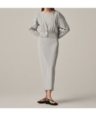 【アンクレイヴ/uncrave】の【手洗い可】ドライタッチ ニット アメスリ バックオープン ワンピース(uncrave WHITE) アイスグレー|ID: prp329100004513578 ipo3291000000031889657