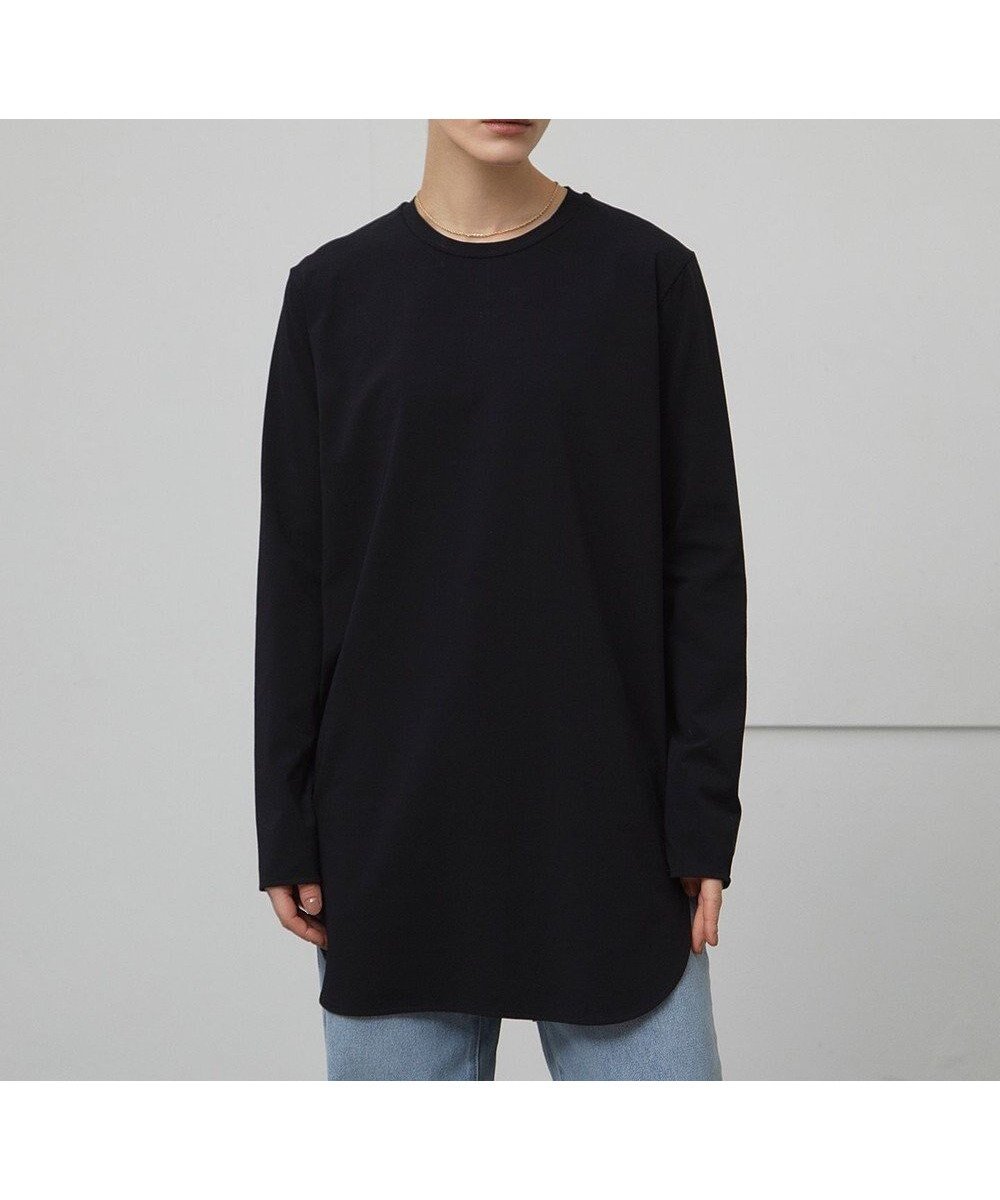 【ベイジ,/BEIGE,】の【洗える】BROIS / ロング丈カットソー インテリア・キッズ・メンズ・レディースファッション・服の通販 founy(ファニー) 　ファッション　Fashion　レディースファッション　Fashion for Women　トップス・カットソー　Cut & Sew Tops　シャツ・ブラウス・オフィスカジュアル　Elegant Blouses & Button-Ups　ロングTシャツ・Tシャツ　Longline T-Shirts & Tees　カットソー・ベーシックTシャツ　Cut-and-Sewn Tops / Stretch Tees & Basics　インナー　Innerwear　カットソー　Cut and Sewn Top　カーディガン　Cardigan, Knitwear　シンプル　Simple, Minimal　ジャケット　Jacket, Outerwear　ストレッチ　Stretch, Stretchy Fabric　トレンド　Trend, Trending Now　ロング　Long, Long-Length　人気　Popular, Best Seller　ビジネス 仕事 通勤　Business / Work / Commuting　再入荷　Restock / Back in Stock　夏　Summer　定番　Standard, Basic Item　S/S・春夏　SS, Spring/Summer, Warm Season　洗える　Machine Washable　A/W・秋冬　Autumn/Winter　Black|ID: prp329100004513579 ipo3291000000032686524