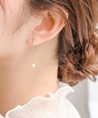 【フィービィー/phoebe】の【K10】チェーンパールピアス ゴールド|ID: prp329100004513585 ipo3291000000031889731