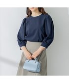 【組曲/KUMIKYOKU】の【洗える】バイカラージョーゼットバックリボン ブラウス 人気、トレンドファッション・服の通販 founy(ファニー) ファッション Fashion レディースファッション WOMEN トップス・カットソー Tops/Tshirt シャツ/ブラウス Shirts/Blouses ロング / Tシャツ T-Shirts カットソー Cut and Sewn 春 Spring 洗える Washable カットソー Cut And Sew カフス Cuffs ギャザー Gather ジャージ Jersey ジョーゼット Georgette トリミング Trimming パイピング Piping S/S・春夏 Ss・Spring/Summer 再入荷 Restock/Back In Stock/Re Arrival 夏 Summer thumbnail ネイビー系|ID: prp329100004513915 ipo3291000000031891441