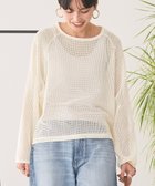 【アメリカンホリック/AMERICAN HOLIC】のメッシュ長袖Tシャツ Ivory|ID: prp329100004514102 ipo3291000000031893088