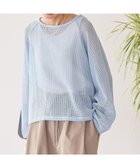【アメリカンホリック/AMERICAN HOLIC】のメッシュ長袖Tシャツ Light Blue|ID: prp329100004514102 ipo3291000000031893090
