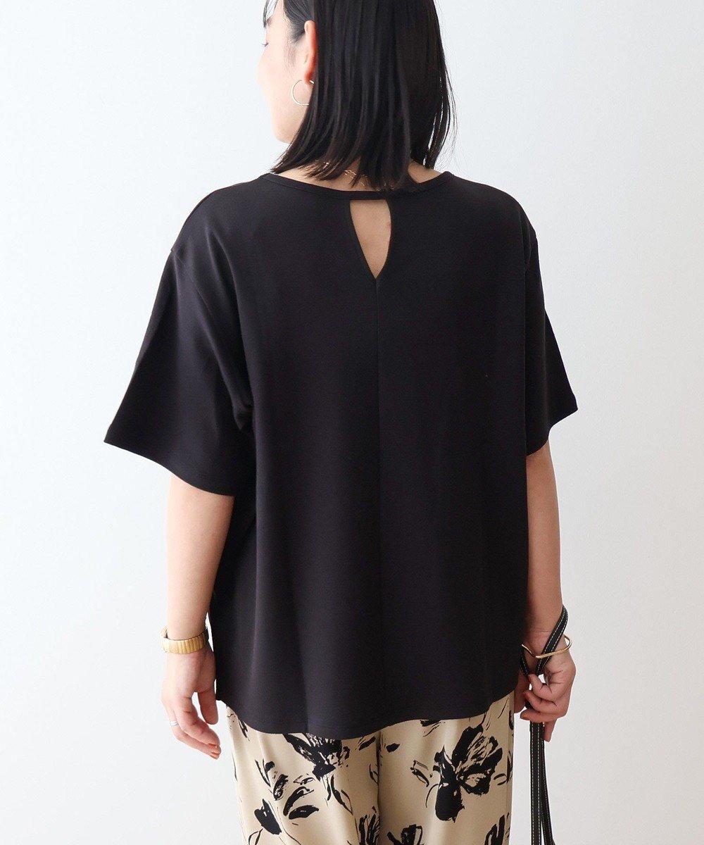 【アメリカンホリック/AMERICAN HOLIC】のバックスリットTシャツ インテリア・キッズ・メンズ・レディースファッション・服の通販 founy(ファニー) 　ファッション　Fashion　レディースファッション　WOMEN　トップス・カットソー　Tops/Tshirt　シャツ/ブラウス　Shirts/Blouses　ロング / Tシャツ　T-Shirts　カットソー　Cut and Sewn　おすすめ　Recommend　カットソー　Cut And Sew　スリット　Slit　ボトム　Bottom　ポケット　Pocket　ラウンド　Round　ロング　Long　夏　Summer　春　Spring　S/S・春夏　Ss・Spring/Summer　Black|ID: prp329100004514105 ipo3291000000031893112