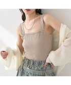 【アースミュージックアンドエコロジー/earth music&ecology】のワイドストラップキャミソール Beige|ID: prp329100004514125 ipo3291000000031893212