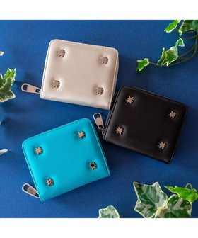 【ツモリチサト キャリー/tsumori chisato CARRY】のスター ラウンドファスナー2つ折り財布 人気、トレンドファッション・服の通販 founy(ファニー) ファッション Fashion レディースファッション Fashion for Women ミニ財布・二つ折り財布 Wallets & Card Cases コンパクト Compact, Small Size シルバー Silver, Metallic Silver スタッズ Studs, Metal Accents スマート Smart, Elegant ラウンド Round, Round Neck 財布 Wallet, Purse |ID:prp329100004514130