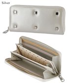 【ツモリチサト キャリー/tsumori chisato CARRY】のスター ラウンドファスナー長財布 人気、トレンドファッション・服の通販 founy(ファニー) ファッション Fashion レディースファッション Fashion for Women ミニ財布・二つ折り財布 Wallets & Card Cases シルバー Silver, Metallic Silver スタッズ Studs, Metal Accents スマート Smart, Elegant ポケット Pocket, Pocket Detail ラウンド Round, Round Neck ロング Long, Long-Length 再入荷 Restock / Back in Stock 財布 Wallet, Purse thumbnail シルバー|ID: prp329100004514132 ipo3291000000033386785