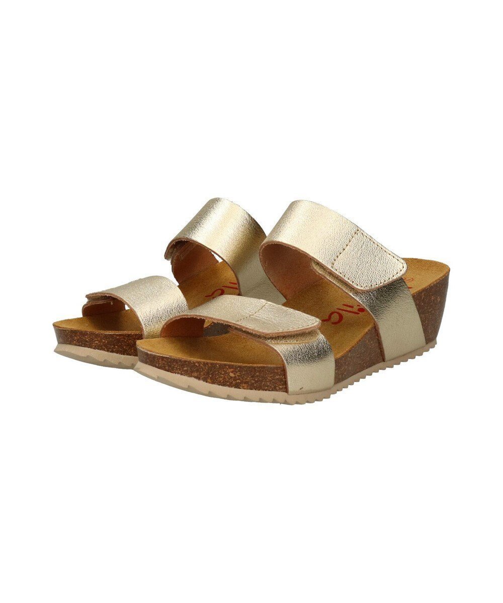 【インター ショシュール/INTER-CHAUSSURES】の【Marila】ダブルベルトフットベッドサンダル インテリア・キッズ・メンズ・レディースファッション・服の通販 founy(ファニー) 　ファッション　Fashion　レディースファッション　WOMEN　ベルト　Belts　インソール　Insole　春　Spring　クッション　Cushion　サンダル　Sandals　シンプル　Simple　S/S・春夏　Ss・Spring/Summer　NEW・新作・新着・新入荷　New Arrivals　夏　Summer　ゴールド|ID: prp329100004514166 ipo3291000000031893486