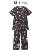 【ツモリチサト スリープ/tsumori chisato SLEEP】のツモリチサト パジャマ 5分袖 半袖 長ズボン 綿混(トップス) 綿100%(ボトムス) レディース UDT141 /ワコール ブラック|ID: prp329100004514172 ipo3291000000031893508