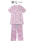 【ツモリチサト スリープ/tsumori chisato SLEEP】のツモリチサト パジャマ 5分袖 半袖 長ズボン 綿混(トップス) 綿100%(ボトムス) レディース UDT141 /ワコール ピンク|ID: prp329100004514172 ipo3291000000033206736