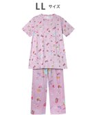 【ツモリチサト スリープ/tsumori chisato SLEEP】のツモリチサト パジャマ 5分袖 半袖 長ズボン 綿混(トップス) 綿100%(ボトムス) レディース UDT141 /ワコール ピンク|ID: prp329100004514173 ipo3291000000031893521