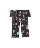 【ツモリチサト スリープ/tsumori chisato SLEEP】のツモリチサト パジャマ 7分袖 長袖 8分丈 綿100%(本体) ボイル素材 レディース UDT240 /ワコール ブラック|ID: prp329100004514177 ipo3291000000031893538