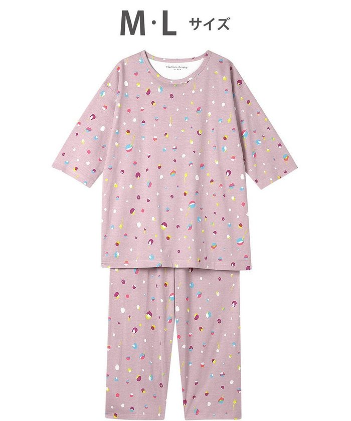 【ツモリチサト スリープ/tsumori chisato SLEEP】のツモリチサト パジャマ 7分袖 長袖 8分丈 綿100%(本体) 天竺素材 レディース UDT259 /ワコール インテリア・キッズ・メンズ・レディースファッション・服の通販 founy(ファニー) https://founy.com/ ファッション Fashion レディースファッション WOMEN トップス・カットソー Tops/Tshirt カラフル Colorful ドット Dot パジャマ Pajamas ボトム Bottom モチーフ Motif 長袖 Long Sleeve |ID: prp329100004514185 ipo3291000000031893584