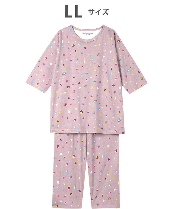 【ツモリチサト スリープ/tsumori chisato SLEEP】のツモリチサト パジャマ 7分袖 長袖 8分丈 綿100%(本体) 天竺素材 レディース UDT259 /ワコール インテリア・キッズ・メンズ・レディースファッション・服の通販 founy(ファニー) https://founy.com/ ファッション Fashion レディースファッション WOMEN トップス・カットソー Tops/Tshirt カラフル Colorful ドット Dot パジャマ Pajamas ボトム Bottom モチーフ Motif 長袖 Long Sleeve |ID: prp329100004514188 ipo3291000000031893593