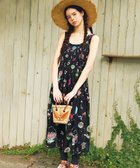 【ツモリチサト スリープ/tsumori chisato SLEEP】のツモリチサト ワンピース ルームウエア ノースリーブ 綿混(本体) パッド付 レディース UNT142 /ワコール ブラック|ID: prp329100004514191 ipo3291000000031893607