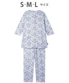 【ワコール/WACOAL】のワコール_リラックス&スリープ パジャマ 7分袖 長袖 長ズボン 綿100%(本体) ミントン レディース NDT256 /ワコール ブルー|ID: prp329100004514198 ipo3291000000031893647