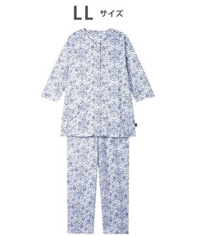 【ワコール/WACOAL】のワコール_リラックス&スリープ パジャマ 7分袖 長袖 長ズボン 綿100%(本体) ミントン レディース NDT256 /ワコール 人気、トレンドファッション・服の通販 founy(ファニー) ファッション Fashion レディースファッション WOMEN トップス・カットソー Tops/Tshirt クラシック Classic なめらか Smooth 長袖 Long Sleeve パジャマ Pajamas フラワー Flower ボトム Bottom リラックス Relax NEW・新作・新着・新入荷 New Arrivals エレガント 上品 Elegant |ID:prp329100004514200
