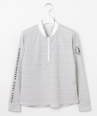 【23区 ゴルフ/NIJYUSANKU GOLF】の【WOMEN】サンベールメッシュ モノグラムハーフジップ UVカット 紫外線対策 吸水速乾 ライトグレー系5|ID: prp329100004514206 ipo3291000000031893681