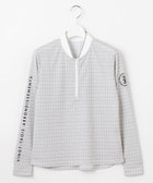 【23区 ゴルフ/NIJYUSANKU GOLF】の【WOMEN】サンベールメッシュ モノグラムハーフジップ UVカット 紫外線対策 吸水速乾 ライトグレー系5|ID: prp329100004514206 ipo3291000000032663493