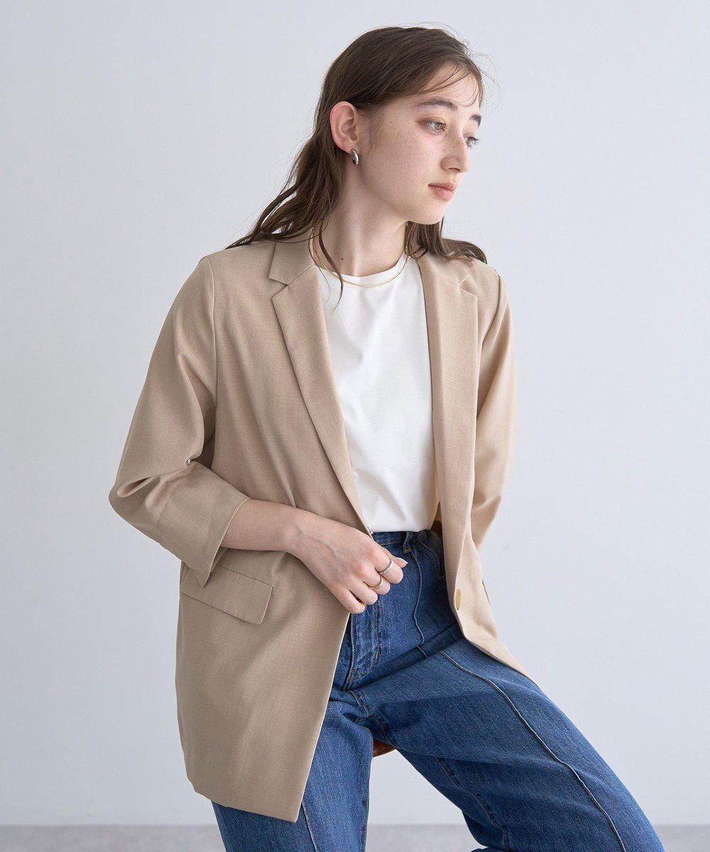 【イェッカ ヴェッカ/YECCA VECCA】のリネンライクジャケット 人気、トレンドファッション・服の通販 founy(ファニー) 　ファッション　Fashion　レディースファッション　WOMEN　アウター　Coat Outerwear　ジャケット　Jackets　テーラードジャケット　Tailored Jackets　おすすめ　Recommend　ジャケット　Jacket　ベスト　Vest　ボトム　Bottom　ポケット　Pocket　夏　Summer　春　Spring　S/S・春夏　Ss・Spring/Summer　 other-1|ID: prp329100004514208 ipo3291000000031893690