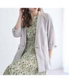 【イェッカ ヴェッカ/YECCA VECCA】のリネンライクジャケット Light Gray|ID: prp329100004514208 ipo3291000000031893697