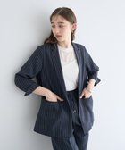 【イェッカ ヴェッカ/YECCA VECCA】のリネンライクジャケット Stripe|ID: prp329100004514208 ipo3291000000031893700