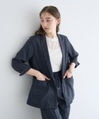 【イェッカ ヴェッカ/YECCA VECCA】のリネンライクジャケット Stripe|ID: prp329100004514208 ipo3291000000033711514