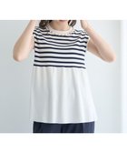 【イェッカ ヴェッカ/YECCA VECCA】のパールペプラムニット Border|ID: prp329100004514235 ipo3291000000031893823