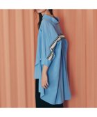 【イェッカ ヴェッカ/YECCA VECCA】のリブMIXシアースリットオーバーシャツ Blue|ID: prp329100004514244 ipo3291000000031893869