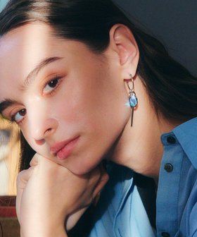 【イェッカ ヴェッカ/YECCA VECCA】のガラスミックスフープピアス 人気、トレンドファッション・服の通販 founy(ファニー) ファッション Fashion レディースファッション WOMEN NEW・新作・新着・新入荷 New Arrivals おすすめ Recommend アクセサリー Accessories ガラス Glass シンプル Simple ハーフ Half フープ Hoop メタル Metal モチーフ Motif |ID:prp329100004514267