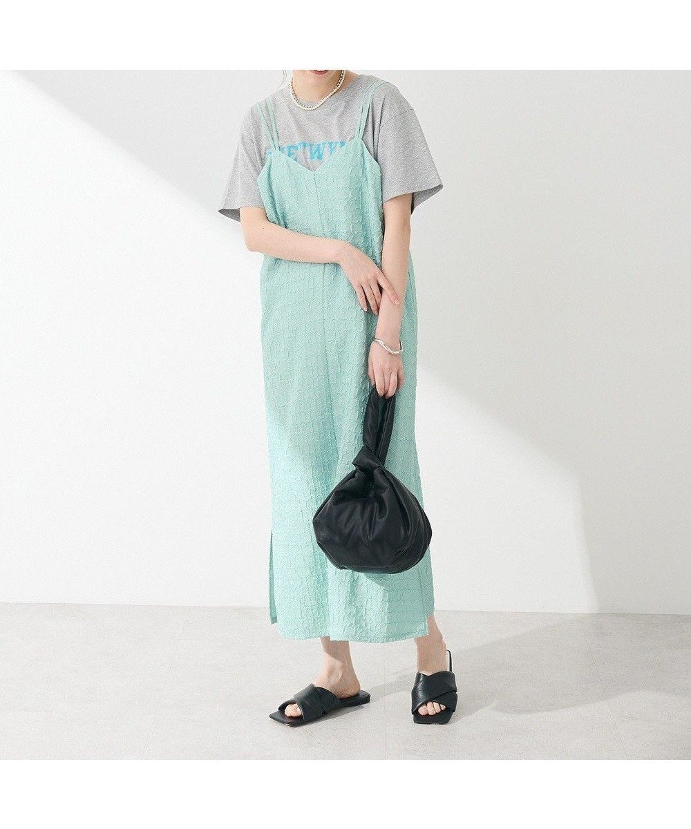 【グリーンパークス/Green Parks】の表面感キャミワンピース インテリア・キッズ・メンズ・レディースファッション・服の通販 founy(ファニー) 　ファッション　Fashion　レディースファッション　WOMEN　ワンピース　Dress　キャミワンピース　No Sleeve Dresses　おすすめ　Recommend　キャミソール　Camisole　キャミワンピース　Cami Dress　フェミニン　Feminine　ポケット　Pocket　エレガント 上品　Elegant　夏　Summer　春　Spring　S/S・春夏　Ss・Spring/Summer　Light Green|ID: prp329100004514271 ipo3291000000031893997