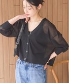 【アメリカンホリック/AMERICAN HOLIC】のウォッシャブルショート丈シアーカーディガン 人気、トレンドファッション・服の通販 founy(ファニー) ファッション Fashion レディースファッション Fashion for Women トップス・カットソー Cut & Sew Tops カーディガン・羽織り Layered Style Cardigans カーディガン Cardigan, Knitwear ショート Short, Short Length トレンド Trend, Trending Now ポケット Pocket, Pocket Detail 夏 Summer 春 Spring S/S・春夏 SS, Spring/Summer, Warm Season 楽ちん Easy Fit, Comfortable thumbnail Black|ID: prp329100004514287 ipo3291000000033643218