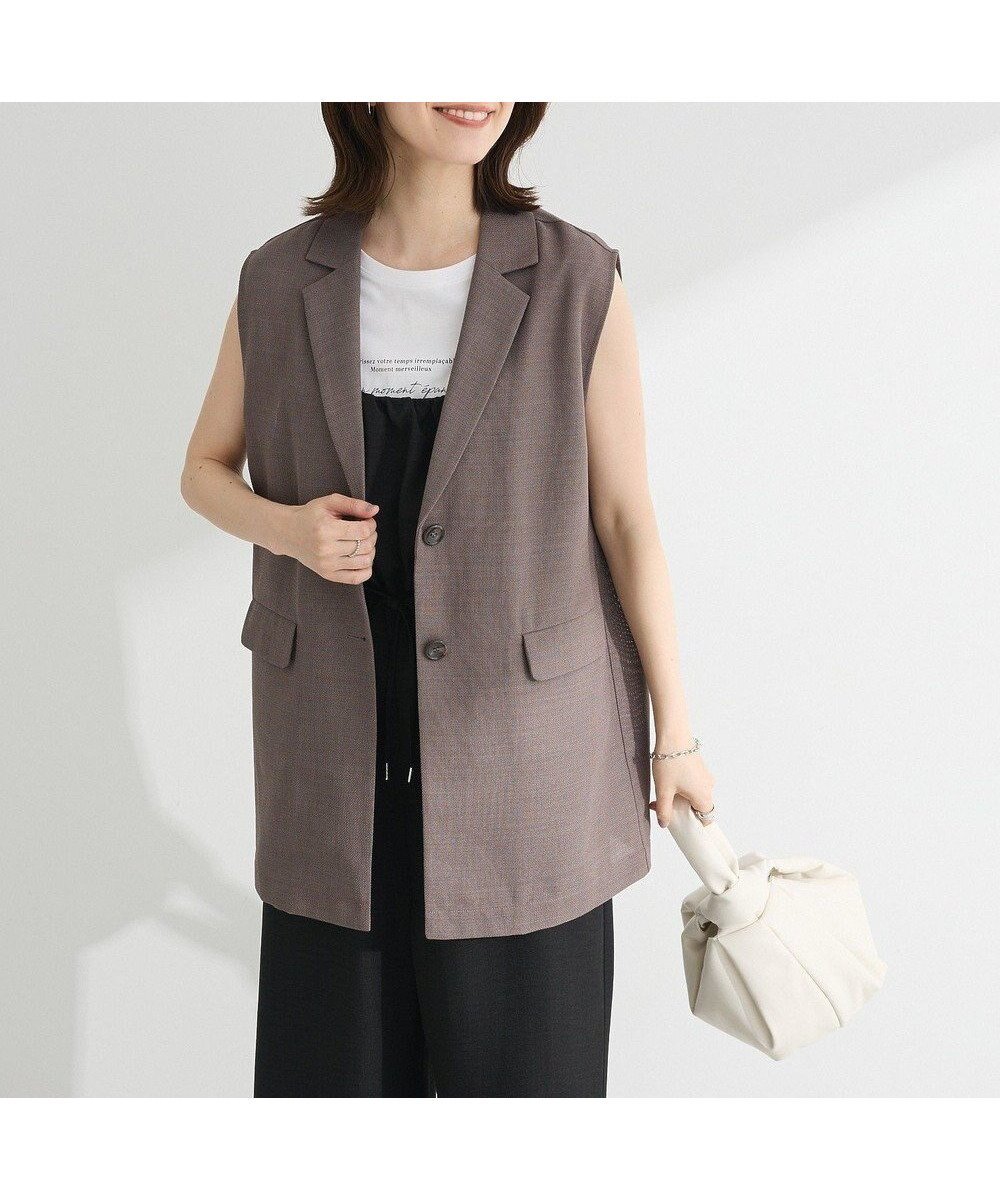 【グリーンパークス/Green Parks】のメッシュジレ インテリア・キッズ・メンズ・レディースファッション・服の通販 founy(ファニー) 　ファッション　Fashion　レディースファッション　WOMEN　アウター　Coat Outerwear　トップス・カットソー　Tops/Tshirt　ベスト/ジレ　Gilets/Vests　おすすめ　Recommend　フィット　Fit　ベスト　Vest　ボックス　Box　ポケット　Pocket　夏　Summer　春　Spring　S/S・春夏　Ss・Spring/Summer　Brown|ID: prp329100004514300 ipo3291000000031894181
